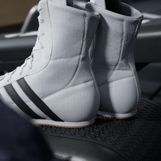 Chaussures de boxe Adidas Box Hog 2 Blanc-noir 