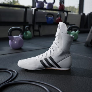 Chaussures de boxe Adidas Box Hog 2 Blanc-noir 