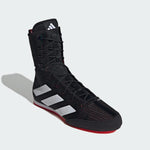 Chaussures de boxe Adidas Box Hog 4 Noir-blanc 
