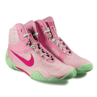 Chaussures de lutte-Lutte Nike Tawa Rose-vert 