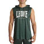 Gilet avec capuche Leone Logo ABX120 Vert 