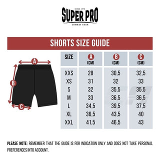 Shorts de kick-thai Super Pro Courageux