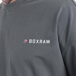 T-shirt Boxraw We Don't Play Boxing Oversize Gris-rose-Combat Arena