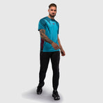 T-shirt Venum Attack 90 Dry Tech Turquoise-Combat Arena