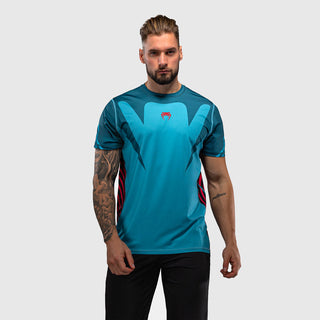 T-shirt Venum Attack 90 Dry Tech Turquoise-Combat Arena