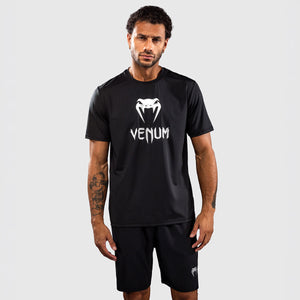 T-shirt Venum Classic Dry Tech Noir-argent-Combat Arena