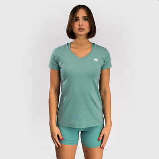 T-shirt donna Venum Essential Verde acqua-Combat Arena