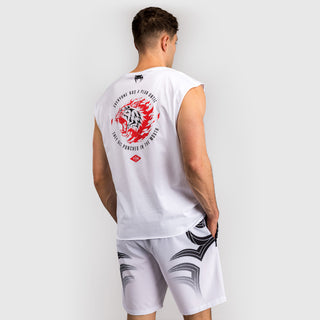 T-shirt smanicata Venum x Mike Tyson Bianco-Combat Arena