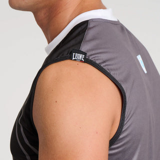 T-shirt technique Sans manches WAKO Leone AB995 Noir-Combat Arena