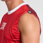 T-shirt technique Sans manches WAKO Leone AB995 Rouge-Combat Arena