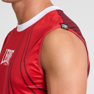 T-shirt technique Sans manches WAKO Leone AB995 Rouge-Combat Arena
