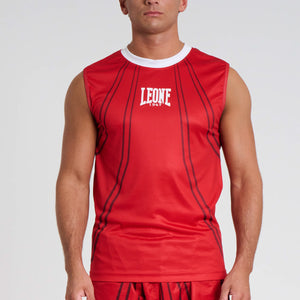 T-shirt technique Sans manches WAKO Leone AB995 Rouge-Combat Arena