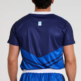 T-shirt technique WAKO Leone AB994 Bleu-Combat Arena