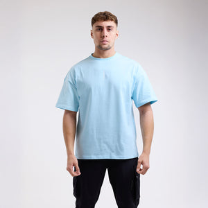T-shirt Boxraw Lineal Oversize L'azur
