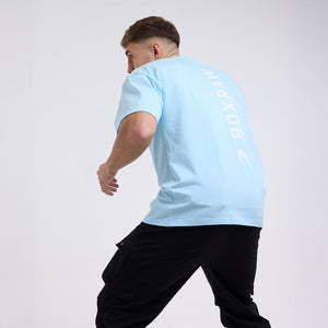 T-shirt Boxraw Lineal Oversize L'azur