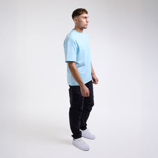 T-shirt Boxraw Lineal Oversize L'azur