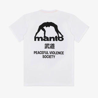 T-shirt Manto Society Blanc 