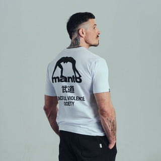 T-shirt Manto Society Blanc 