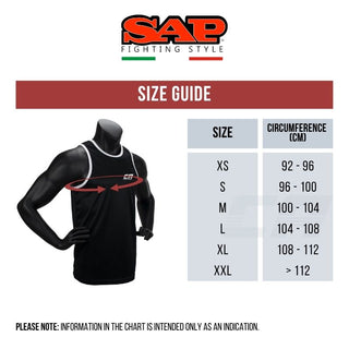 T-shirt Technique sans manches SAP WAKO Combat Competition Noir 