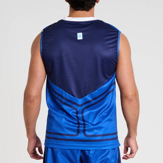 T-shirt technique Sans manches WAKO Leone AB995 Bleu 