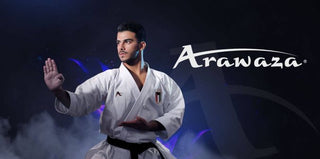 Ceinture noire Arawaza satin 44 mm 