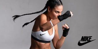 Chaussures de boxe Nike Machomai Blanc-Or 