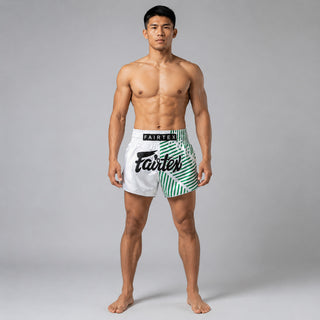 Shorts kick-thai Fairtex BS1923 Racer Blanc