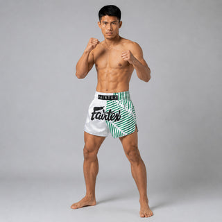 Shorts kick-thai Fairtex BS1923 Racer Blanc