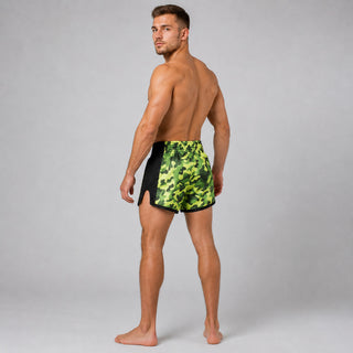 Shorts kick-thai Fairtex BS1710 Camouflage Vert