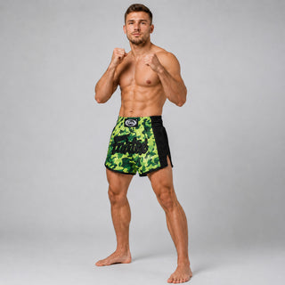 Shorts kick-thai Fairtex BS1710 Camouflage Vert