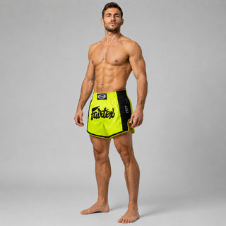 Shorts kick-thai Fairtex BS1706 Citron vert