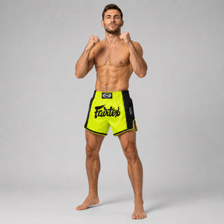 Shorts kick-thai Fairtex BS1706 Citron vert