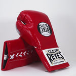 Gants de boxe Cleto Reyes Safetec CB4 Rouge avec lacets