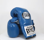 Gants de boxe Cleto Reyes Professionnel CB2 Bleu avec lacets