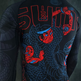 Rashguard Half Sumo Black Mamba Neon manches longues 