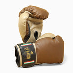 Gants de boxe Di Nardo avec velcro 12 Oz Marron-sable 